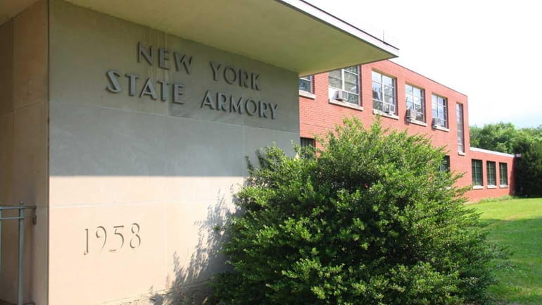 New York State Armory on East 5th Street in Huntington...