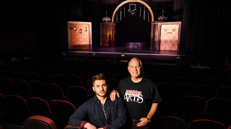 The Argyle Theatre's Mark Perlman and his son Dylan are...