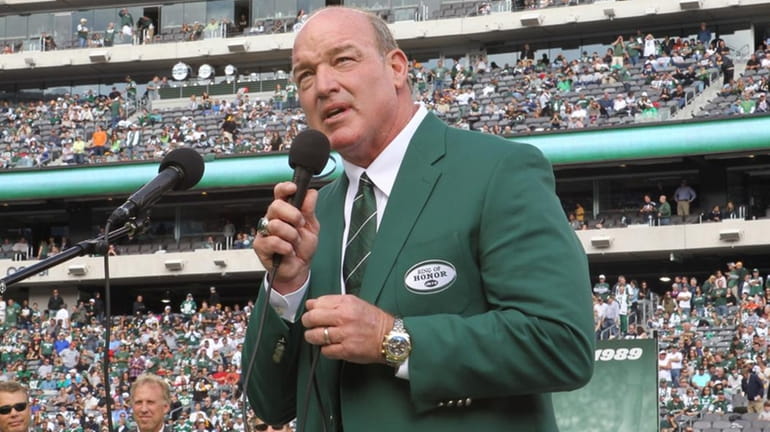 Former Jets defensive tackle and Jets radio analyst Marty Lyons...