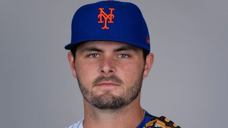 Mets pitcher Grant Hartwig during photo day at spring training...