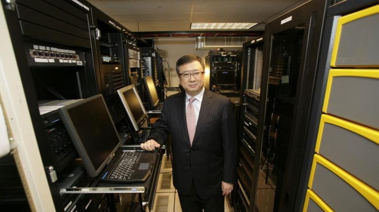 ReiJane Huai, then chief executive of FalconStor Software, in his...