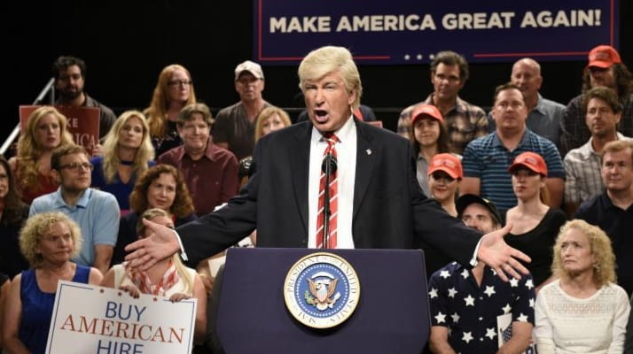Alec Baldwin appears as President Donald Trump on the "Weekend...