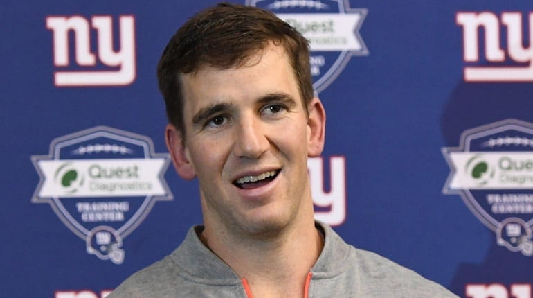 New York Giants quarterback Eli Manning made light of his...