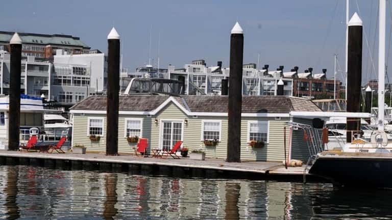 This houseboat is one of two domiciles available for stays...