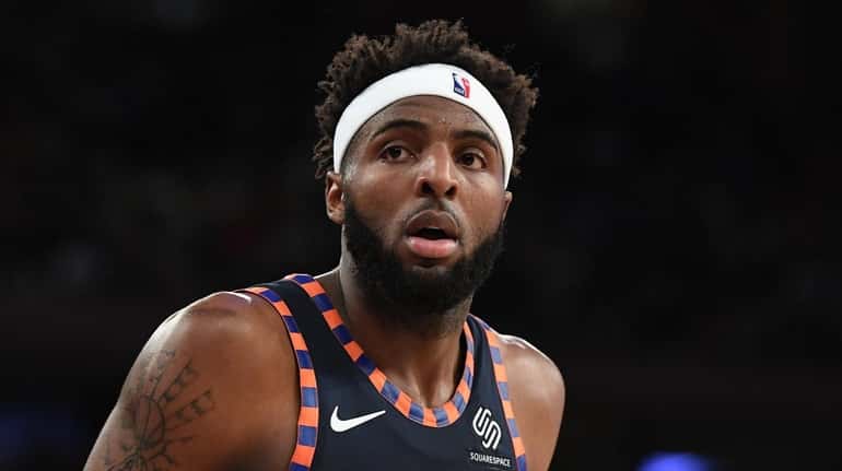Mitchell Robinson against the Orlando Magic during the second half...