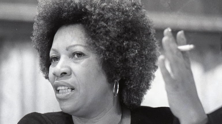 Toni Morrison speaks at a Newsday book and author luncheon...