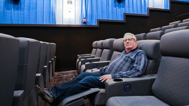 South Bay Cinemas owner Jay Levinson kicks back in one...