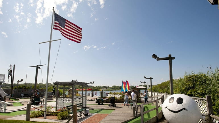 The Puff 'n' Putt mini golf course in downtown Montauk.