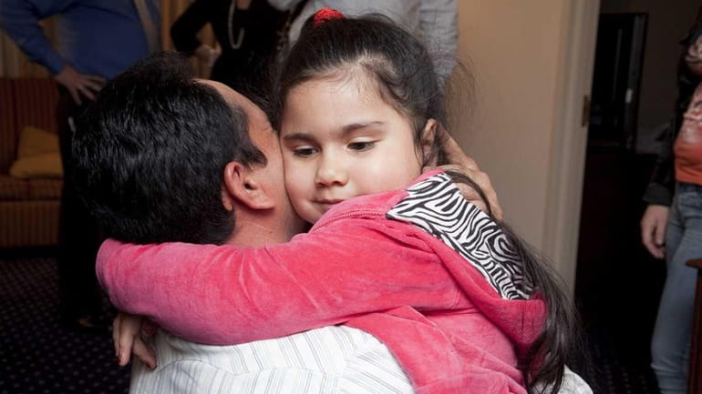 Emily Ruiz, a 4-year-old U.S. citizen, has returned to her...