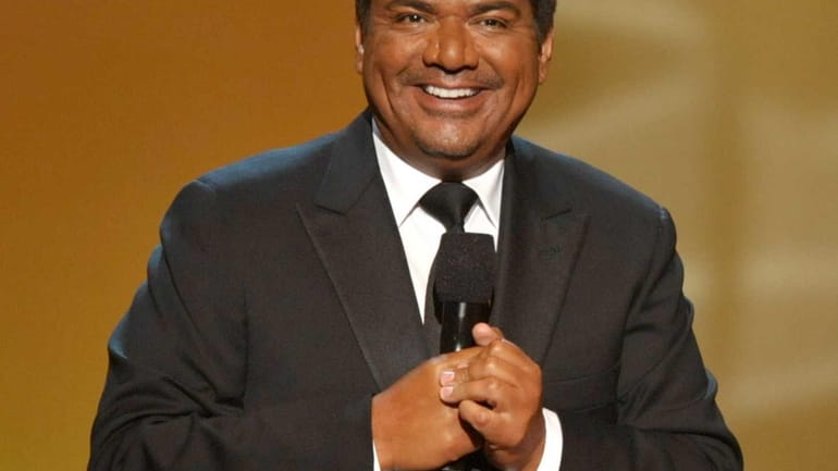 Host George Lopez speaks onstage at the ALMA Awards in...