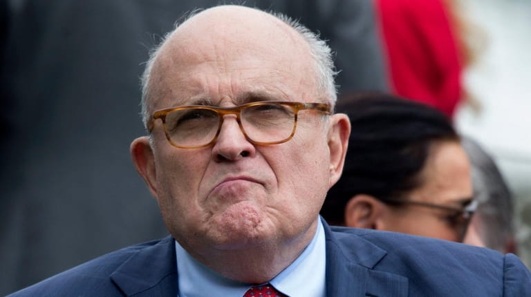 Rudy Giuliani attends the White House Sports and Fitness Day...