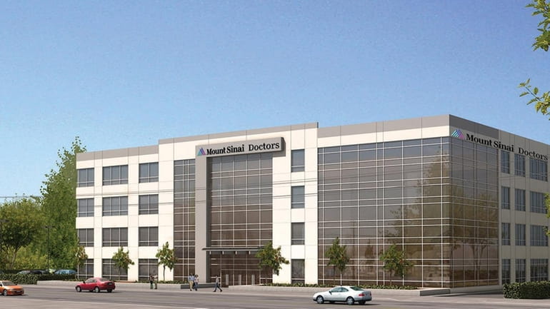 A rendering of the proposed multispecialty medical office proposed by Mount...