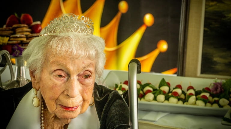 North Woodmere resident Henrietta Dobin celebrates her 110th birthday at...