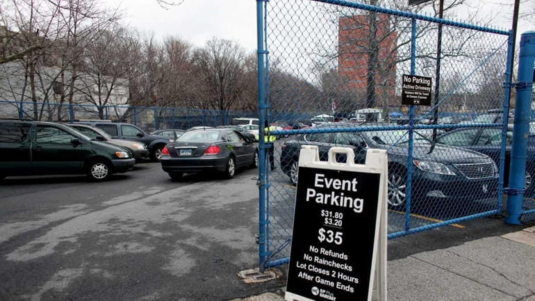 This parking lot outside Yankee Stadium charged fans $35 to...
