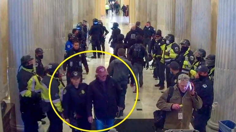 This image from U.S. Capitol Police video, contained and annotated...