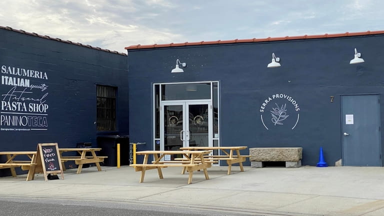Serra Provisions in Port Washington offers outdoor dining.