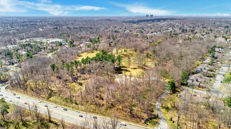 Aerial photo of the 30-acre property that was sold to...