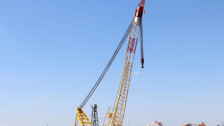 The Chesapeake 1000 crane, which will be used to help...