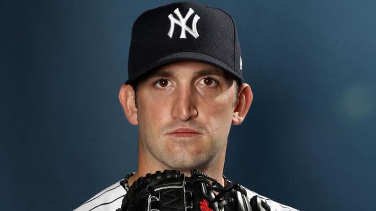 Jonathan Niese #47 of the New York Yankees poses for...