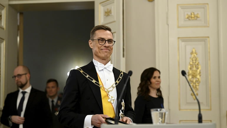 The new President of the Republic of Finland Alexander Stubb...