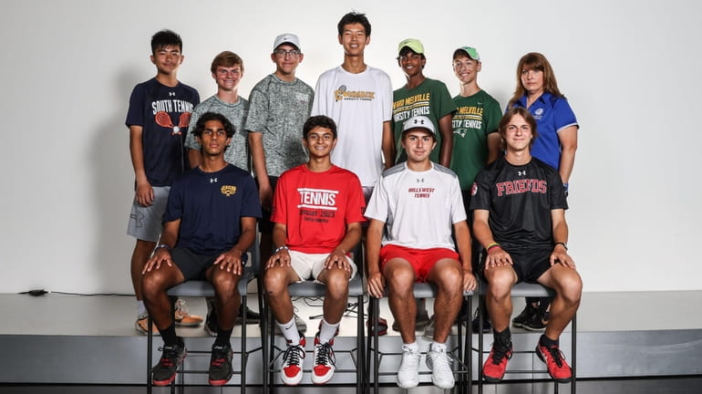 Newsday's All Long Island boys tennis team for 2023. Front...