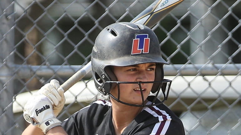 Alanna Morse of Mepham waits for her pitch during game...