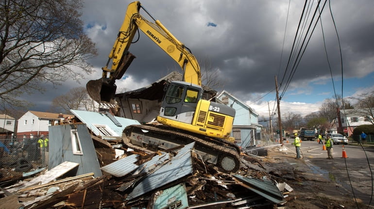 In April 2016, the Town of North Hempstead demolished an abandoned...