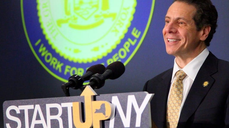 New York Governor Andrew Cuomo discusses Start-Up NY at SUNY...