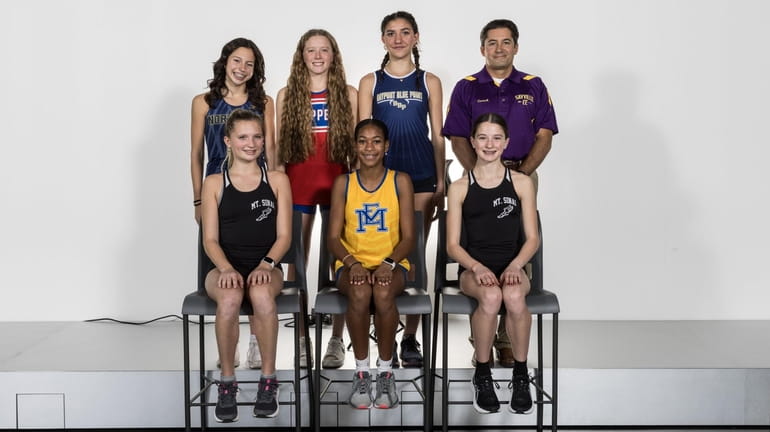 The All-Long Island girls cross country first team at Newsday...