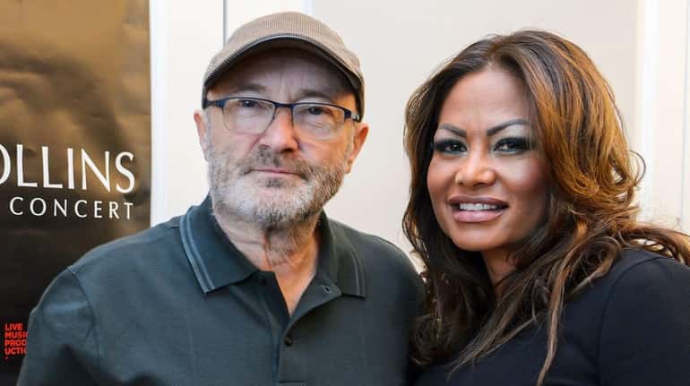  Phil Collins and Orianne Cevey, divorced in 2008 but reconciled...