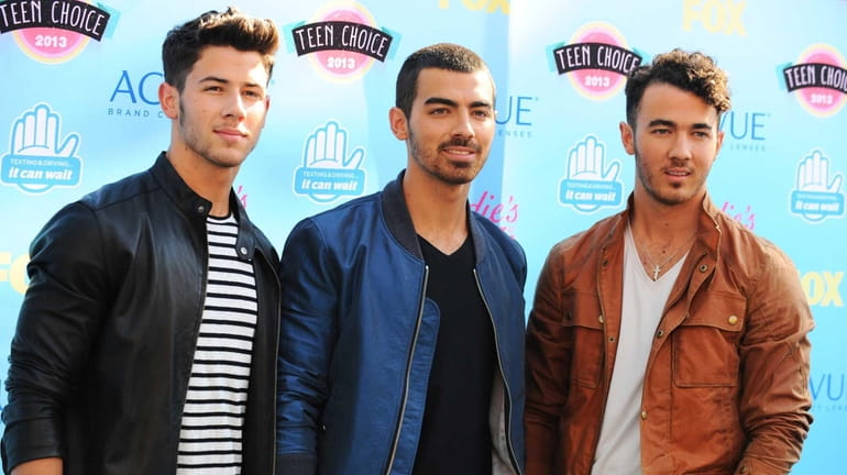The Jonas Brothers -- from left, Nick, Joe and Kevin...