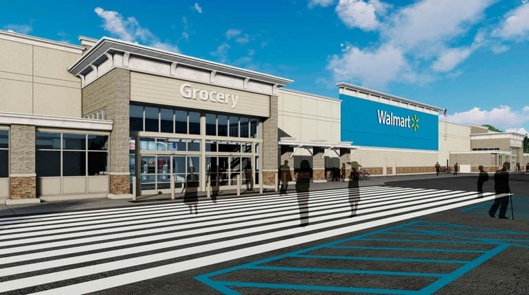 The 197,000-square-foot Walmart Supercenter proposed for Yaphank would be open...