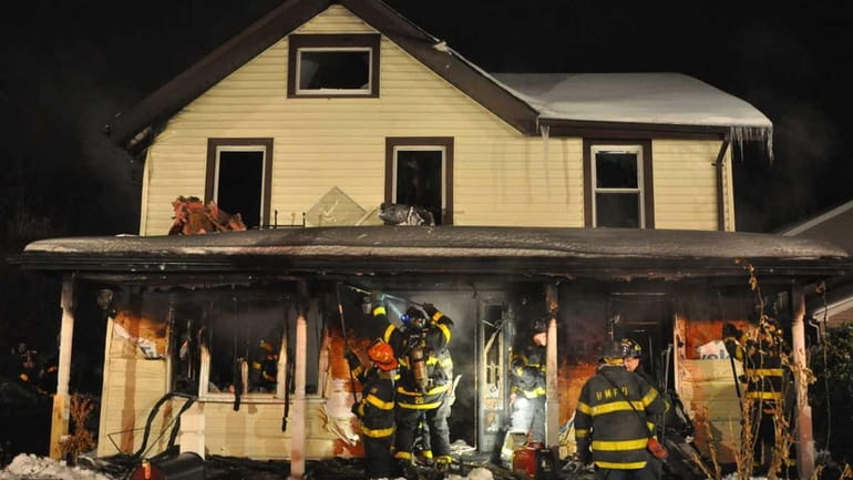 Five people escaped a fire that swept through a home...