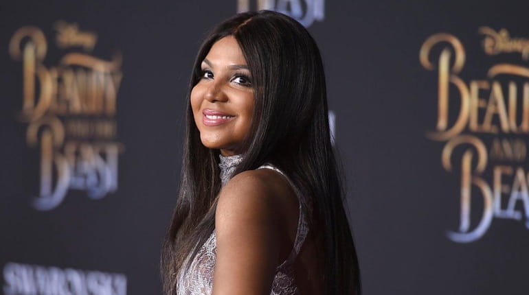 Toni Braxton at the premiere of "Beauty and the Beast"...