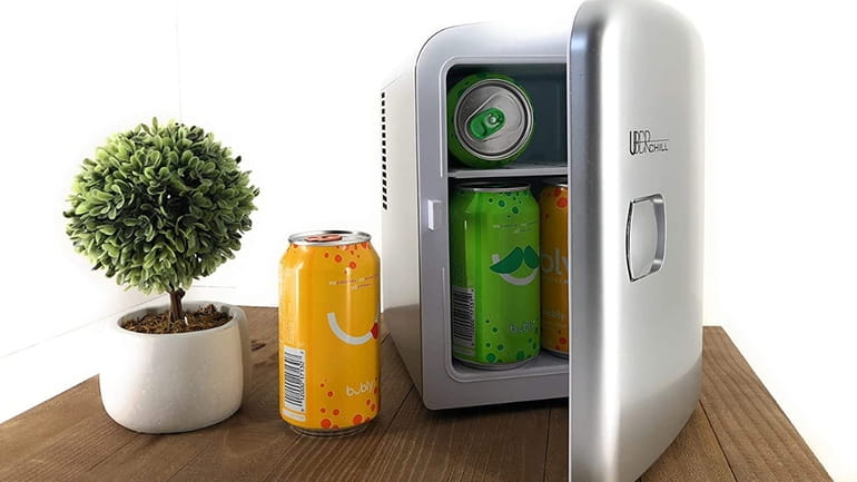 The Uber Appliance minifridge comes in five colors and can...