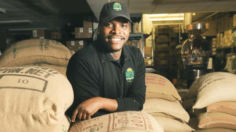 Oscar Amada, chief coffee roaster at The Hampton Coffee Company...