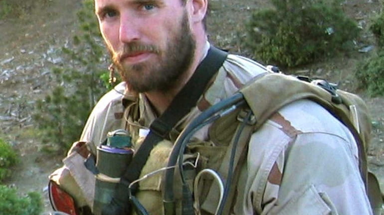 An undated photo of Navy Seal Michael Murphy in Afghanistan.