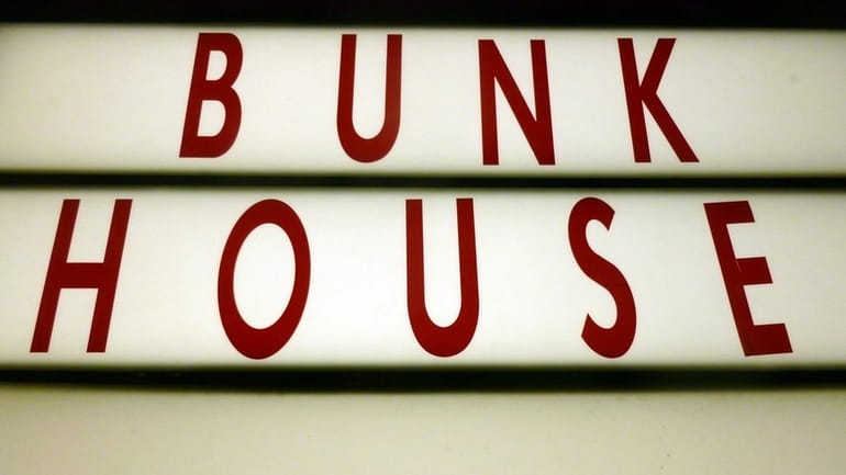 A sign outside the Bunk House lounge in Patchogue. (Nov....