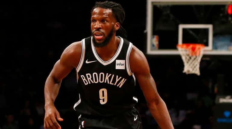 DeMarre Carroll of the Brooklyn Nets in the first half...