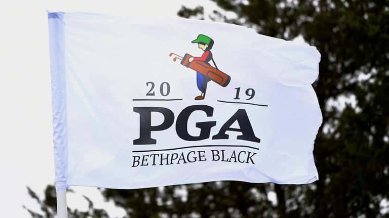 The PGA Championship golf tournament at the Bethpage Black course...