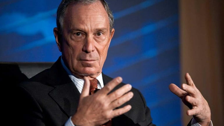 New York mayor Michael Bloomberg addresses the Wall Street Journal...