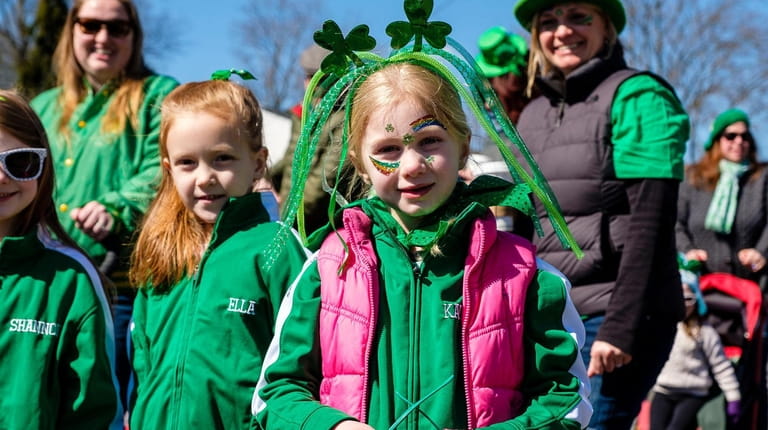 Kaitlyn Condon, 6, of Seaford, marches in Wantagh's first St....