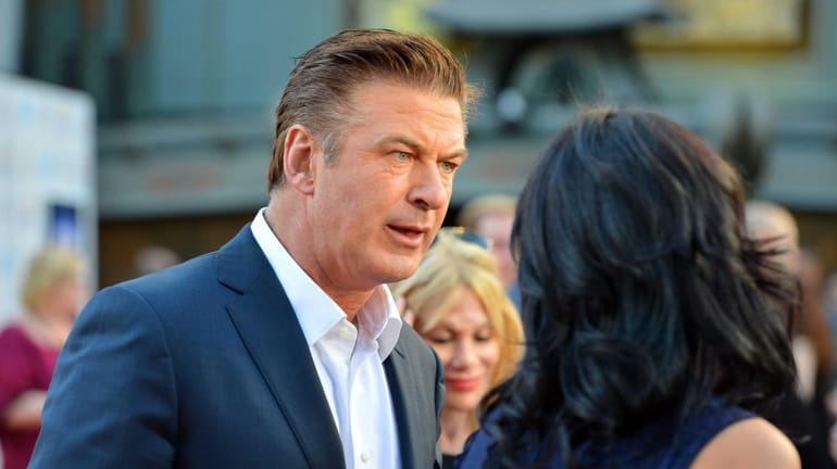 Actor Alec Baldwin arrives at the premiere of "Rise of...