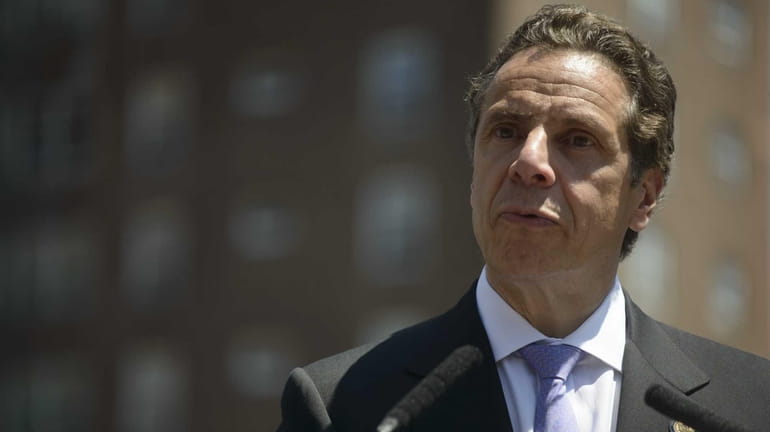 New York State Gov. Andrew M. Cuomo speaks during a...