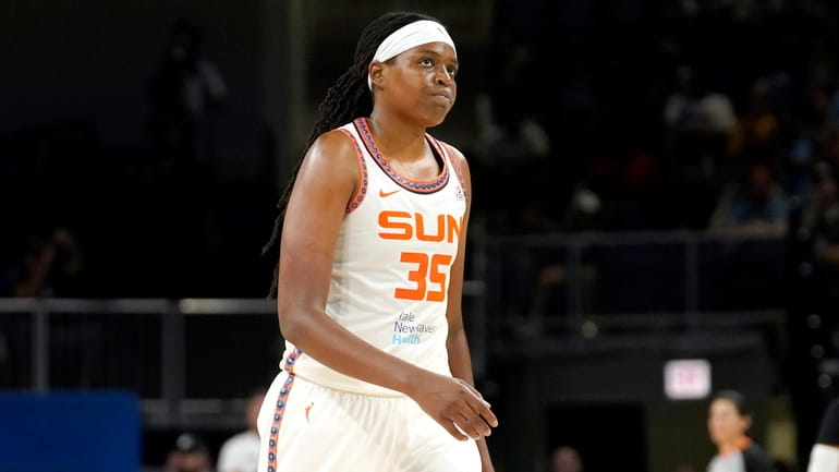 Connecticut Sun's Jonquel Jones was the WNBA's MVP in 2021.