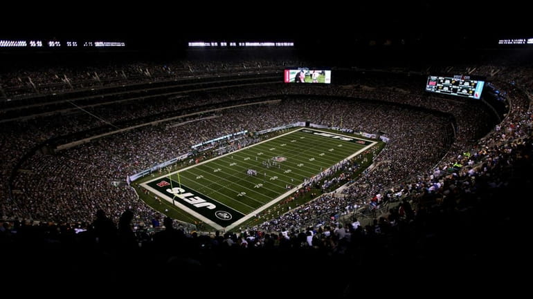 A view of the New Meadowlands Stadium during a preseason...