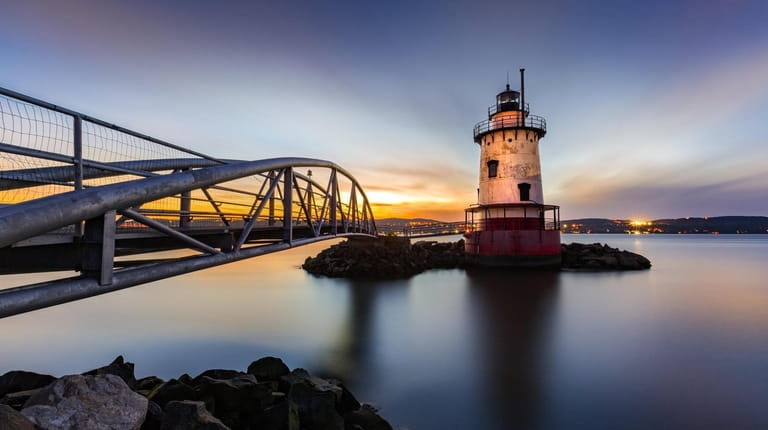The Sleepy Hollow Lighthouse is a cast-iron tower that was installed...