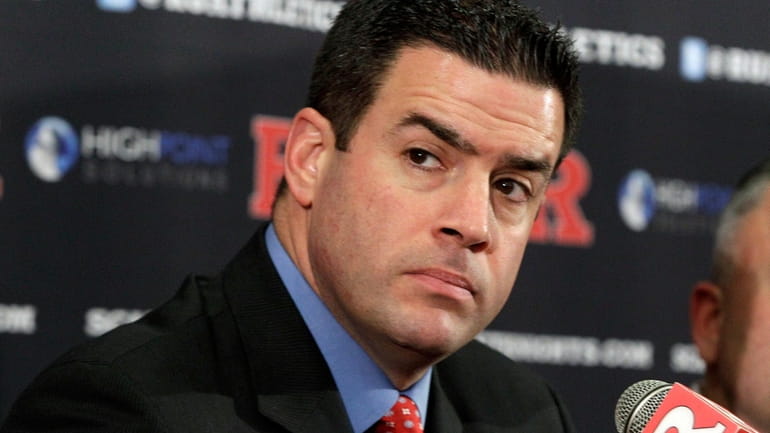 In this Jan. 31, 2012 file photo, Rutgers Athletic Director...