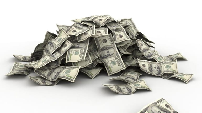 A stock image of a pile of money.