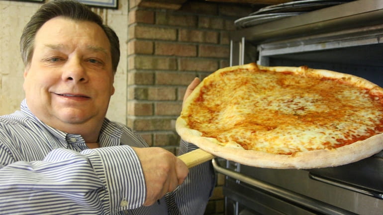 Owner Vincent Monaco of Little Vincent's Pizza in Lake Ronkonkoma...
